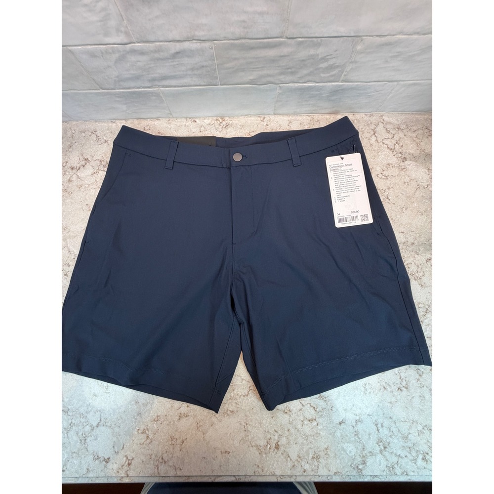 Lululemon Commission Short Classic 7 Warpstreme True Navy  Size 34 NWT